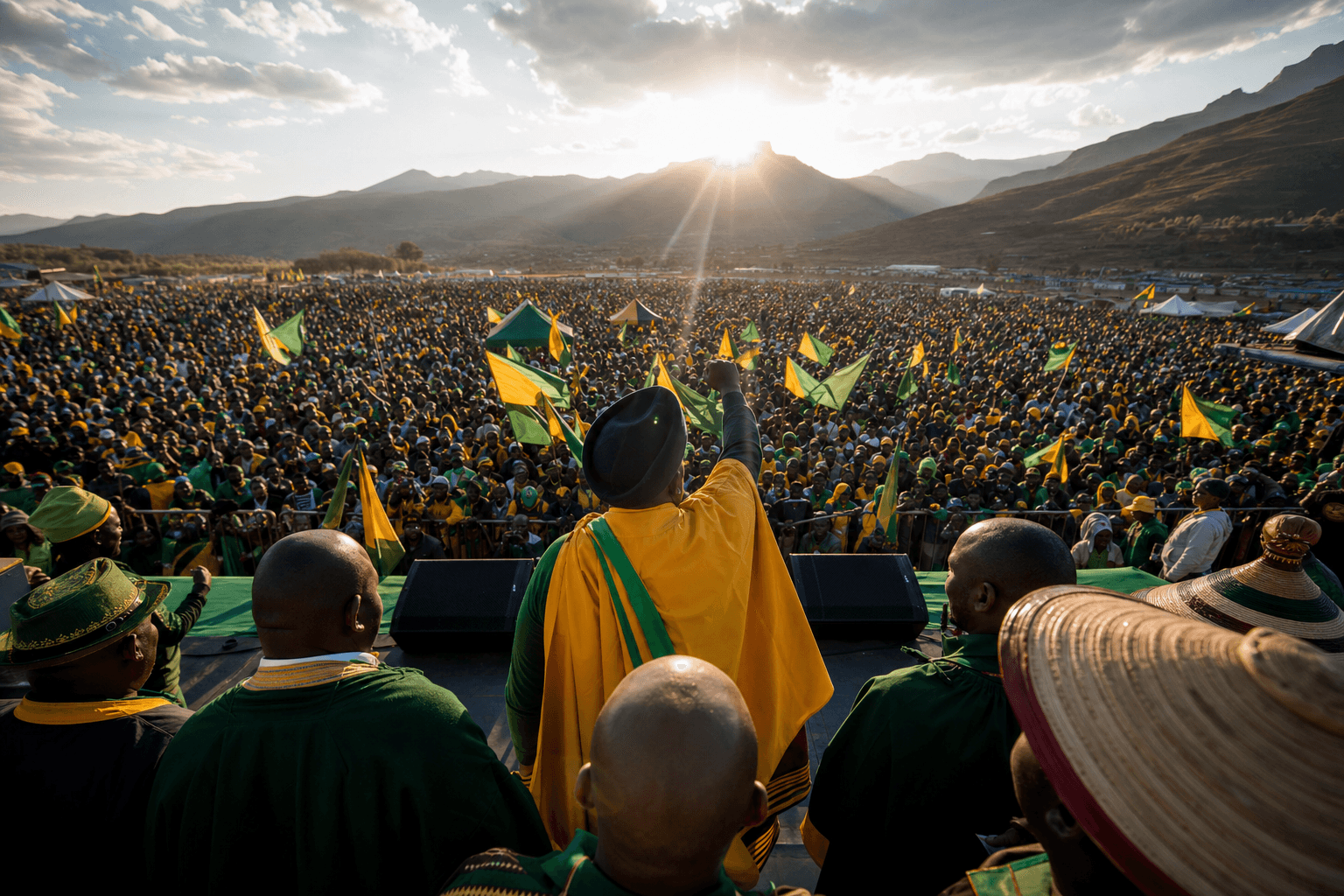 Khanya campaign rally — Basotho people united